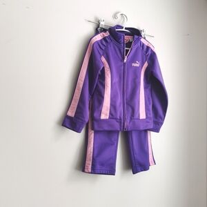 Puma Kids Purple and Pink Costume Set